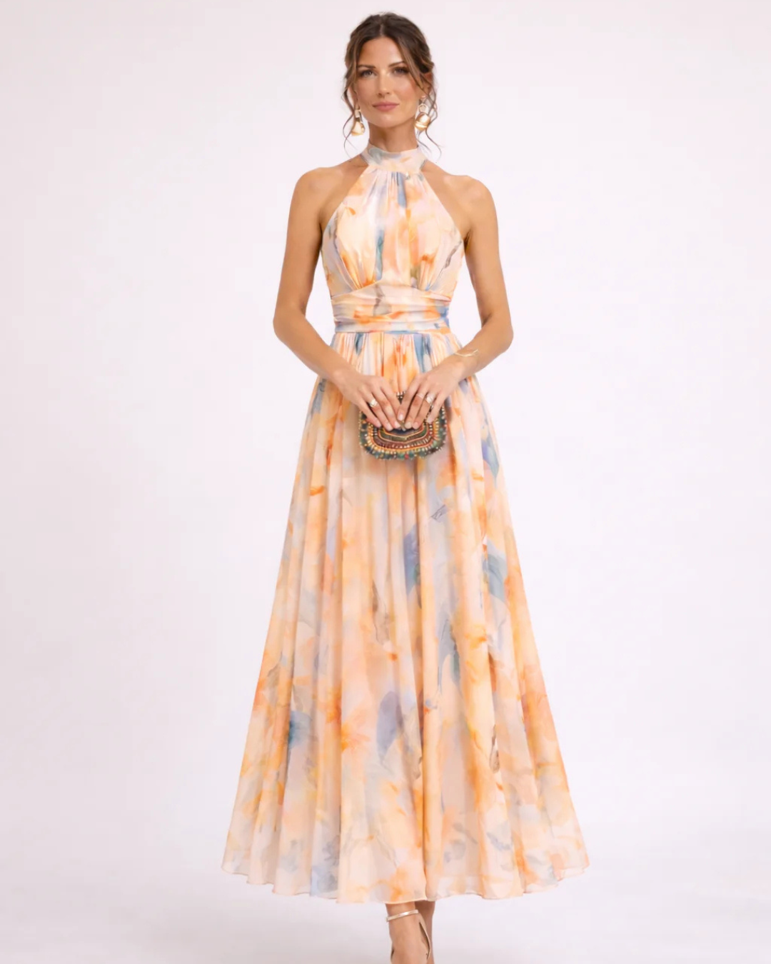 Savenora | Halterneck Maxi Dress