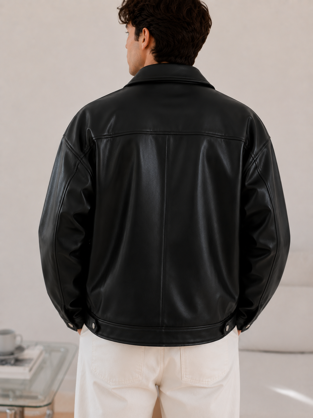 Hilleridge London™ | Oversized Leather Jacket