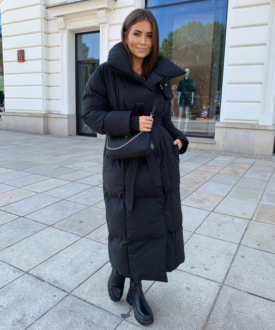Zimara | Long Quilted Winter Jacket for Women