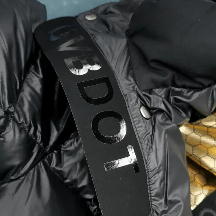 Long Quilted Winter Jacket | With Hood and Zip