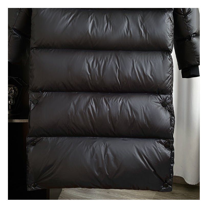 Long Quilted Winter Jacket | With Hood and Zip