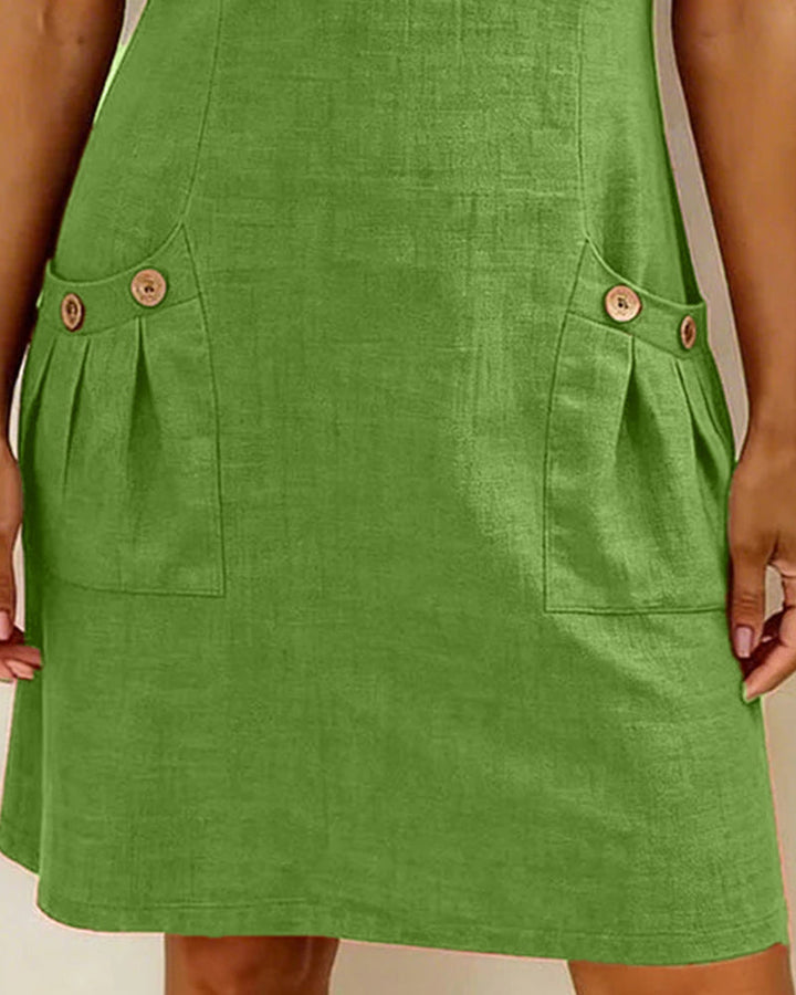 HILLERIDGE LONDON® | Cotton Dress with Zip Pocket