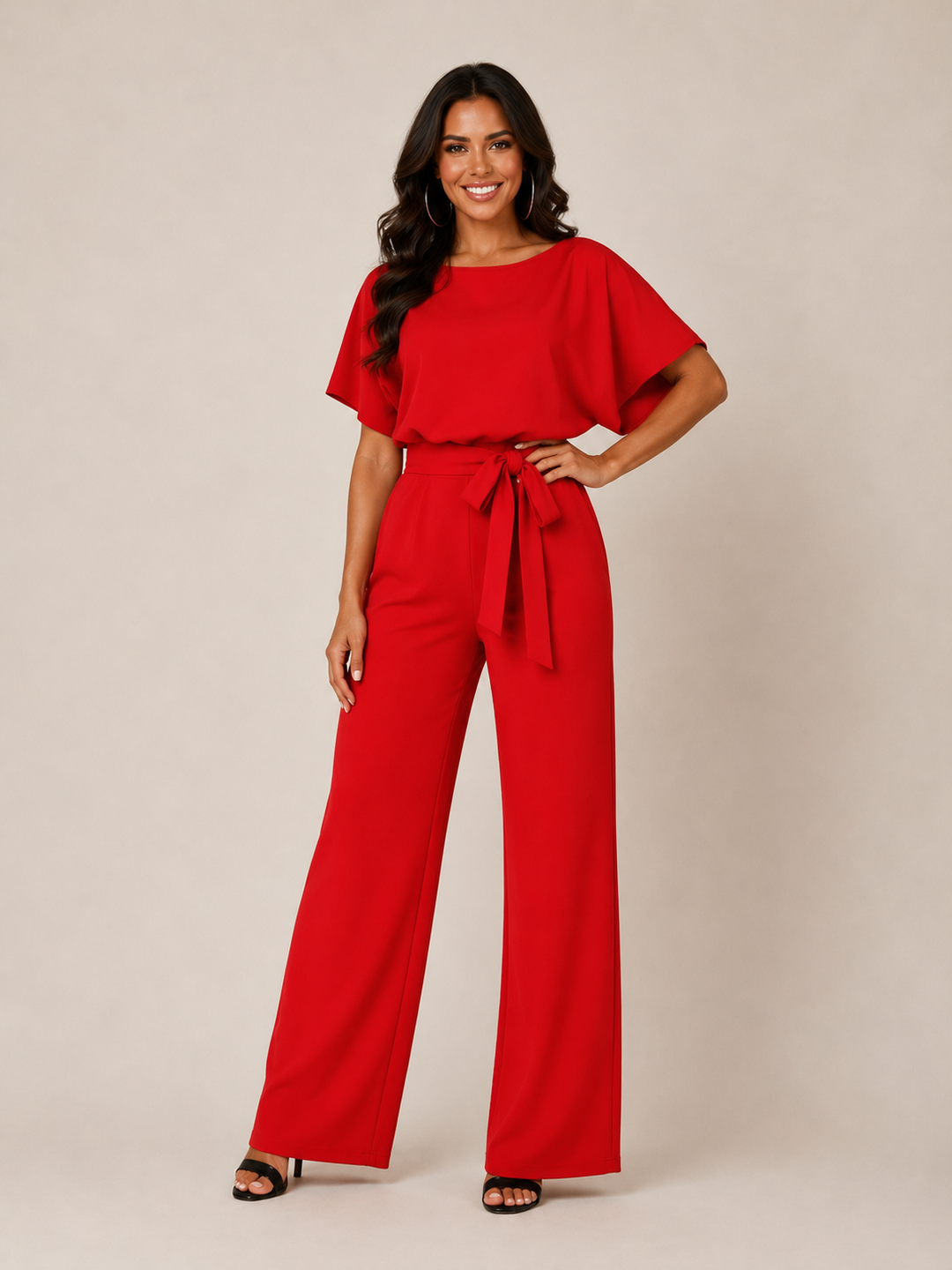Elegant Belted Jumpsuit – Delphine™