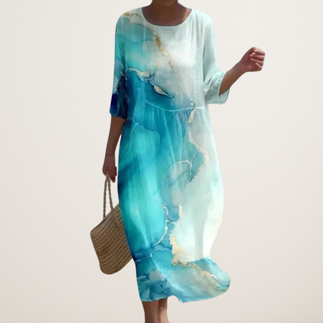 IRENE | ELEGANT DRESS WITH TUMMY COVERAGE